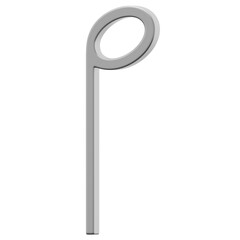 3D Chrome Music Note Icon