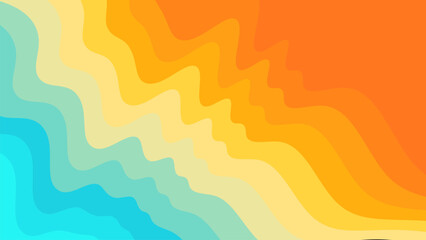 Summer colorful abstract pattern background. Beach and sand wave template summer concept