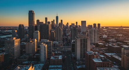 Cityscape at Sunset (2)