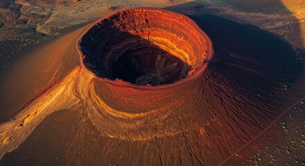 Volcanic Crater from Above