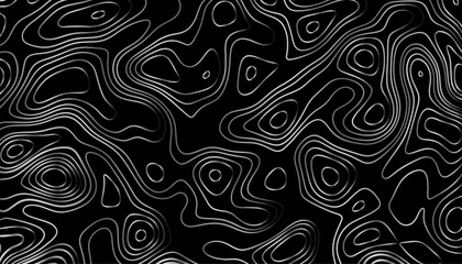 Obraz premium The concept of a conditional geography scheme and the terrain path. Ultra wide. Map vector terrain Illustration. Topographic map background geographic line map with elevation assignments.
