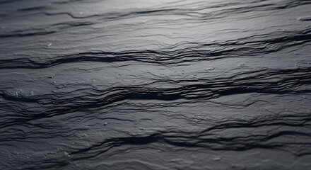 Close up of layered dark grey slate rock texture with rough surface stone Vector illustration of