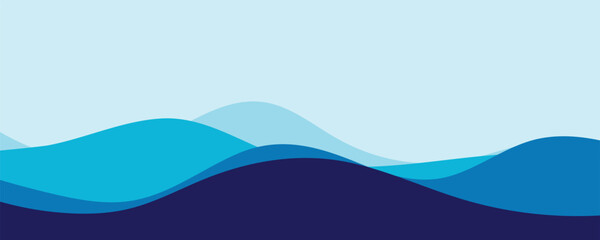 abstract blue wave background