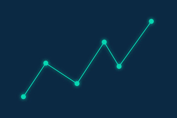 Growth graph illustration