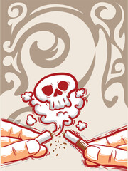 Quit Smoking Symbol Death Warning