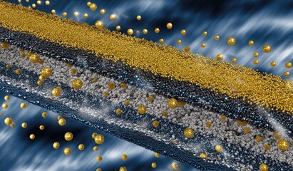 Nanofiber composite structure with embedded particles