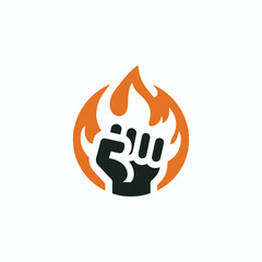 Fire fist logo