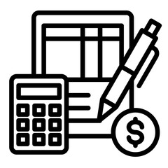 Budget Proposal  Icon Element For Design