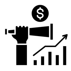 Financial Forecast  Icon Element For Design