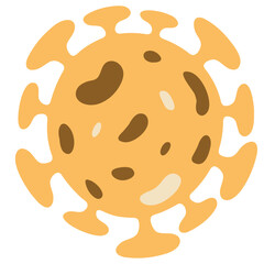 Illustration of Coronavirus Microbe Icon