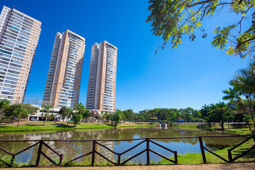 Obraz premium View of 'Cascavel' Park in Goiania, Brazil