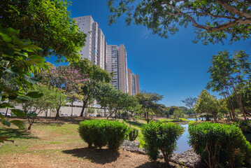 View of  'Cascavel'  Park in Goiania, Brazil