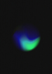 Abstract glowing blue-green orb background