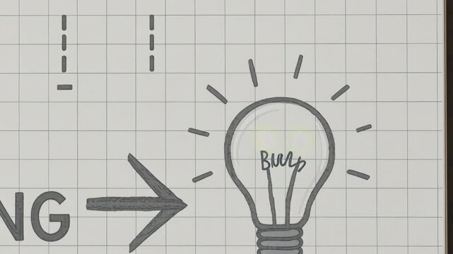 Bio engineering innovation with DNA sequence and light bulb symbolizing creativity, base pair bonding concept for scientific progress and discovery