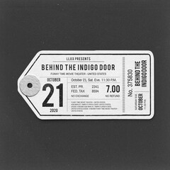 Vintage clothing label, apparel business branding with logo