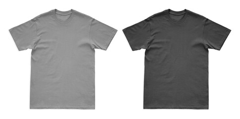 Blank Gray and Black TShirts Ready for Customization.