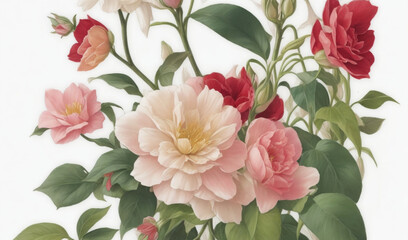 _Botanical_floral_illustration_HD 8K wallpaper Stock Photographic Image