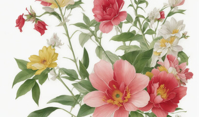 _Botanical_floral_illustration_HD 8K wallpaper Stock Photographic Image