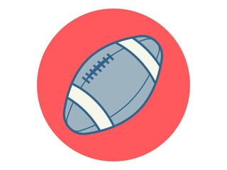 Rugby icon. Sport vector icon. Solid editable vector icons. Flat illustration.