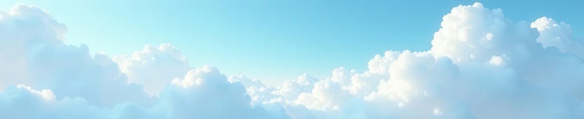 Vast, pale blue expanse; wispy, delicate clouds , gentle, blue