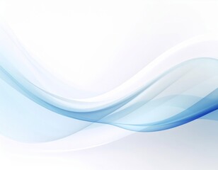 Abstract Blue and White Wave Design white abstract background