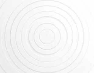 Fototapeta premium Elegant White Concentric Circles Graphic Design white abstract background