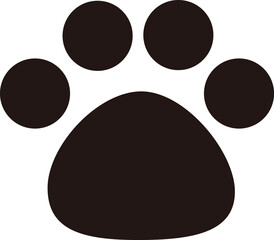 犬の足跡のアイコン