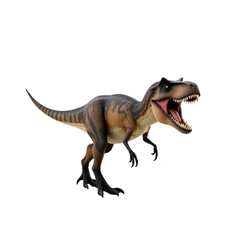 Fototapeta premium A digital illustration of a roaring dinosaur.