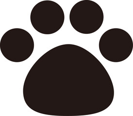 犬の足跡のアイコン