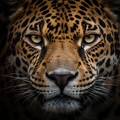 Obraz premium A close up portrait of a leopard