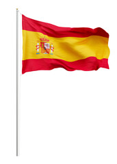 Png Spanish flag collage element, transparent background
