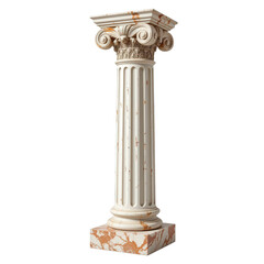 Fototapeta premium Elegant Corinthian Column in Classic Marble Design Displaying Detail
