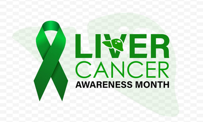 Liver Cancer Awareness Month held every October is dedicated to educating the public about the growing threat of liver cancer. A concept for healthcare and medicine.Banner poster social media Vector