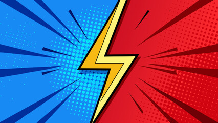 Pop Art Lightning – Comic Style Thunderbolt Illustrations