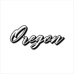 Obraz premium Vector Oregon text design for tshirt hoodie baseball cap jacket and other uses vector