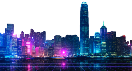 Smart city png, digital transformation technology, transparent background