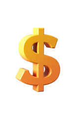 3d rendered dollar sign graphic.