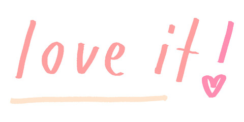 Love it! doodle typography design element © Rawpixel.com