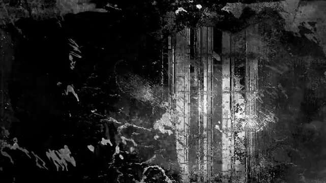 Abstract Black White Grunge Texture Background Digital Art Graphic Design Noise Overlay Pattern Wallpaper Glitch Effect Visual Design Element