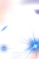 Png blue lens flare border frame