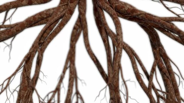 Animated Anatomy: Detailed View of Human Veins and Capillaries