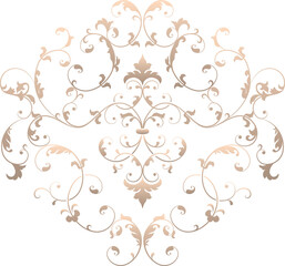 vector illustration of vintage floral ornament