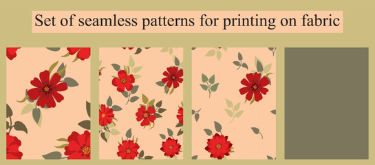 Vector illustration. Seamless pattern for printing.