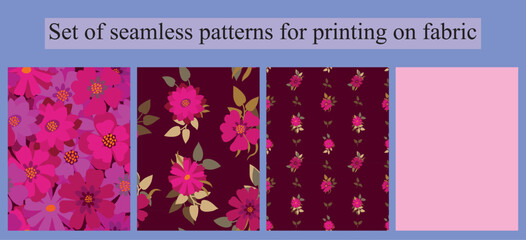 Vector illustration. Seamless pattern for printing.