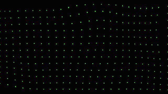 Abstract technology design, point, wave, gradient, graphic, cyberspace connect  flowing dot black and green background.mesh, background.