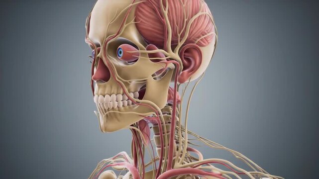 Realistic Medical Visualization of Human Head Anatomy