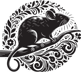 vector image of a cat