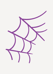 Obraz premium Purple spider web vector