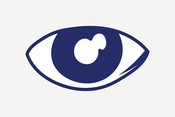 Observing eye illustration vector