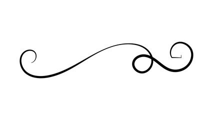Elegant black swirl designs, ornate and decorative. Swirl patterns for decorative use, ornate and intricate. Perfect for adding elegant, Calligraphy swirl tails. Vector text underline flourishes
